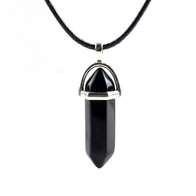 Hexagonal Column Crystal Amulet.