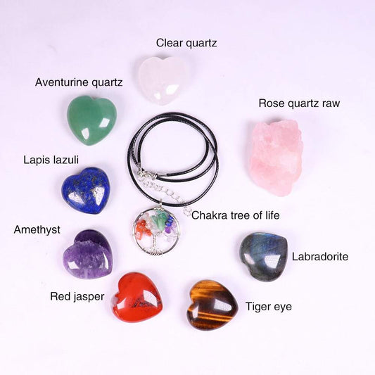 7 Crystal Hearts - Chakra Box.