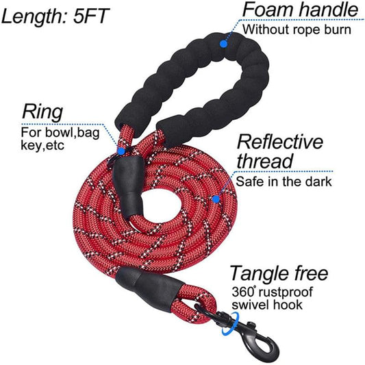 Reflective Harness & Dog Leash.