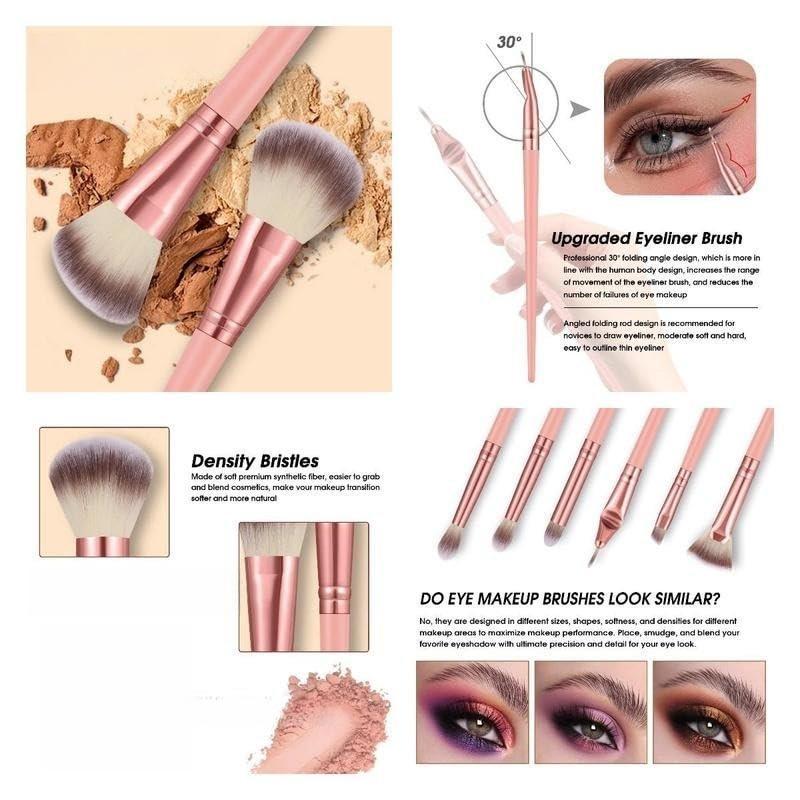 70Pcs Pink Makeup Brushes Set Professional Makeup Kit Multi-functional Makeup Tool Set with Case Facial Makeup Accessories, Foundation Makeup Brush Kit Eye and Face Make up Brushes & Tools