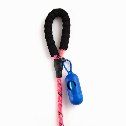 Reflective Round Rope Pet Leash with Anti-Running Foam Handle