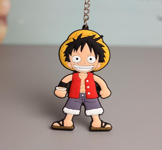 One Piece Keychains - Luffy, Zoro, Tony Chopper.