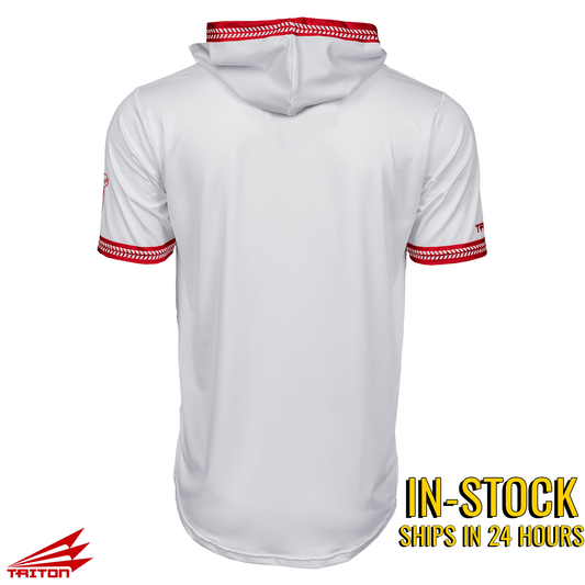 Baseball Seam Cross HyperMAX Short Sleeve Hoodie.