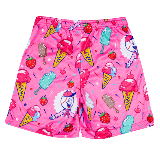 The Ice Cream Man Lifestyle Baseball Mesh Shorts.