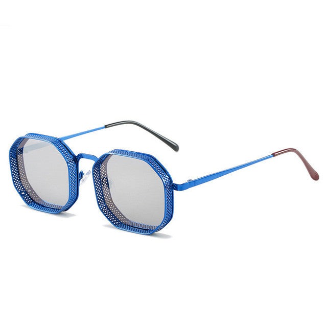 Polygon Hollow Frame Sun Glasses.