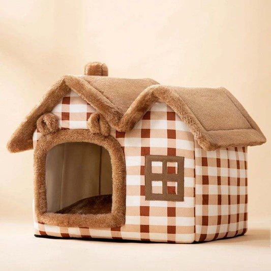 Luxury Double Top Detachable Pet House: A Cozy Retreat.