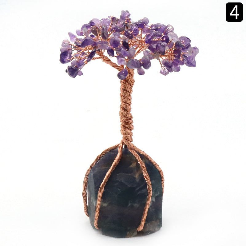 Copper Wrapped Crystal Tree of Life.