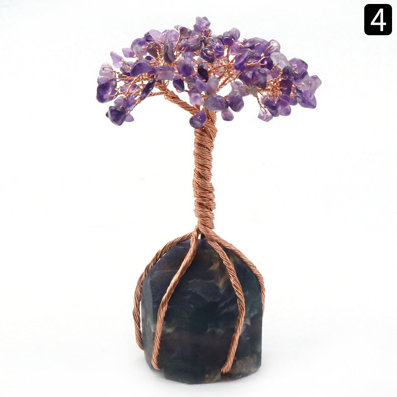 Copper Wrapped Crystal Tree of Life - Realm of Wonders