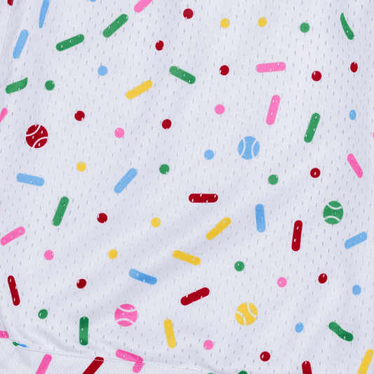 Sprinkles and Seams Mesh Lifestyle Baseball Shorts.