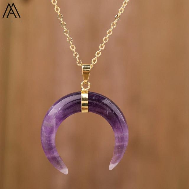Crystal Moon Necklace.