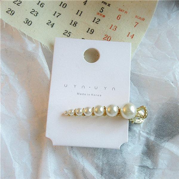 Pearly Shell Hair Barrettes.
