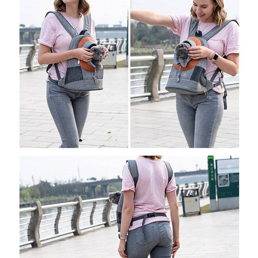 VenturePaws Your Pet's Breathable Travel Shoulder Bag Backpack.