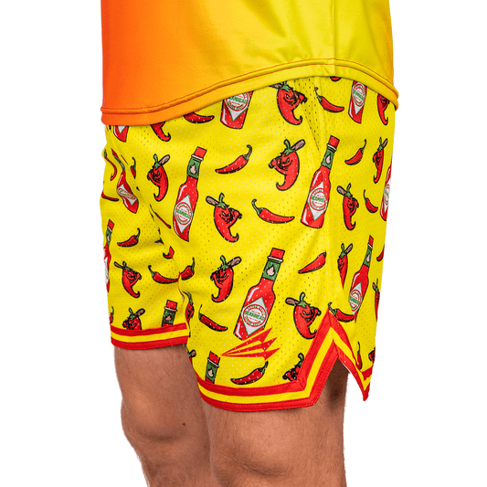 Ghost Peppers Mesh Lifestyle Baseball Shorts.