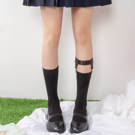 Agent Dark Girl Socks + Belt.