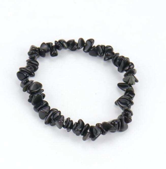 Raw Crystal and Stone Bracelets.