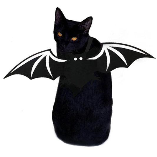 Halloween Pet Bat Wings: Creative Funny Costume for Cats and Dogs.