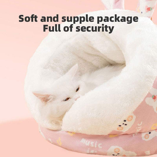Purr-fect Slipper Sleeper: Year-Round Comfort Cat and Dog Bed.