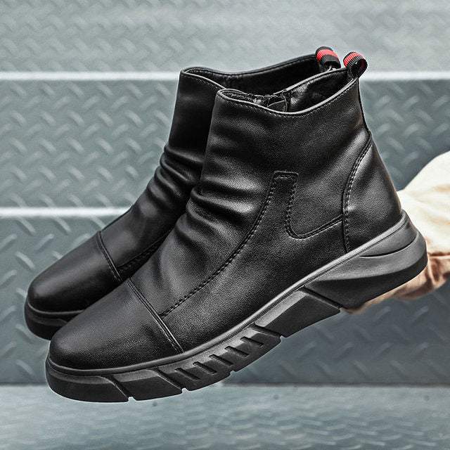 Thick-soled Retro Boots.