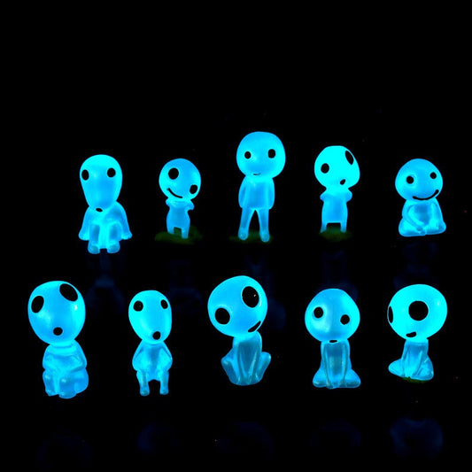 Kodama - Princess Mononoke - Glow in the Dark Figurines.
