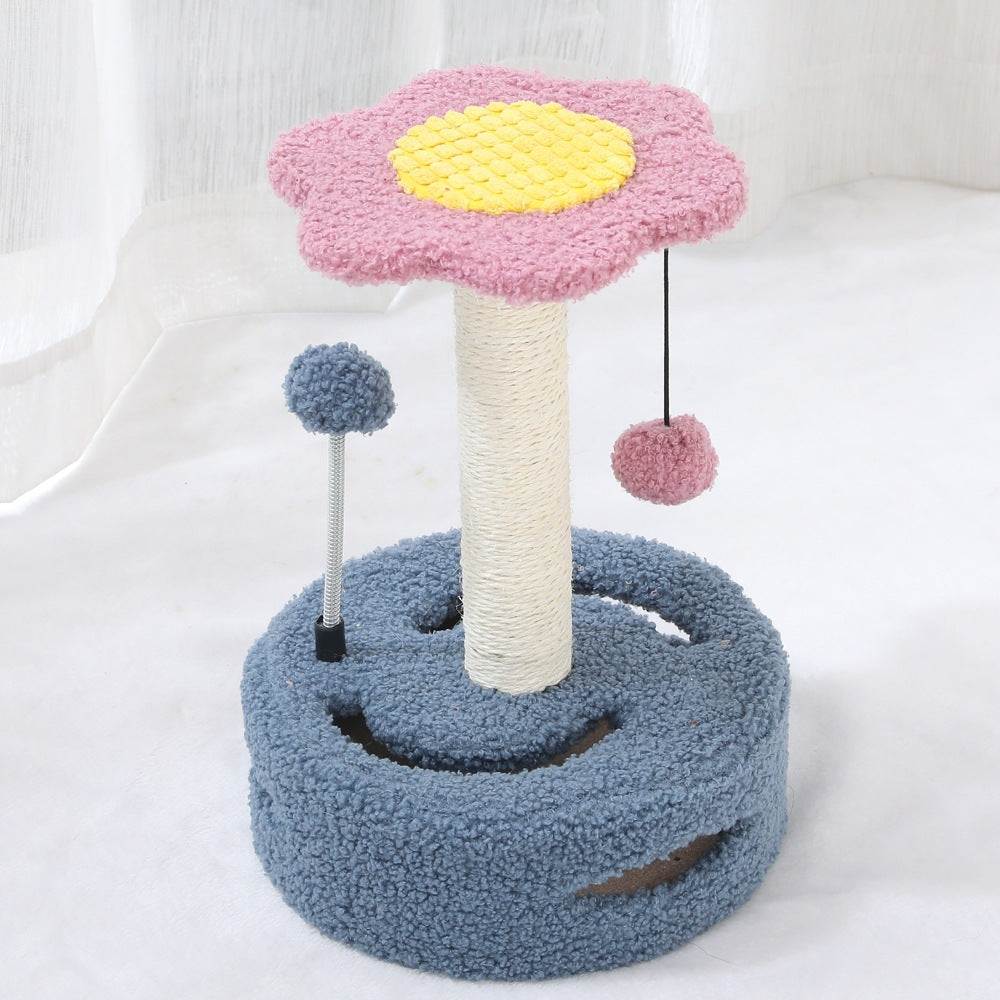 Multifunctional Cat Scratching Column Kitten Toy.