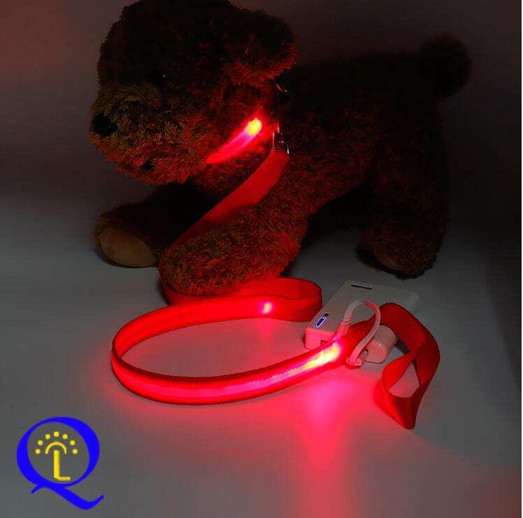 Multi-Color LED Pet Leash.