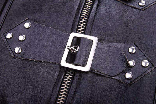 Black Buckled Corset.
