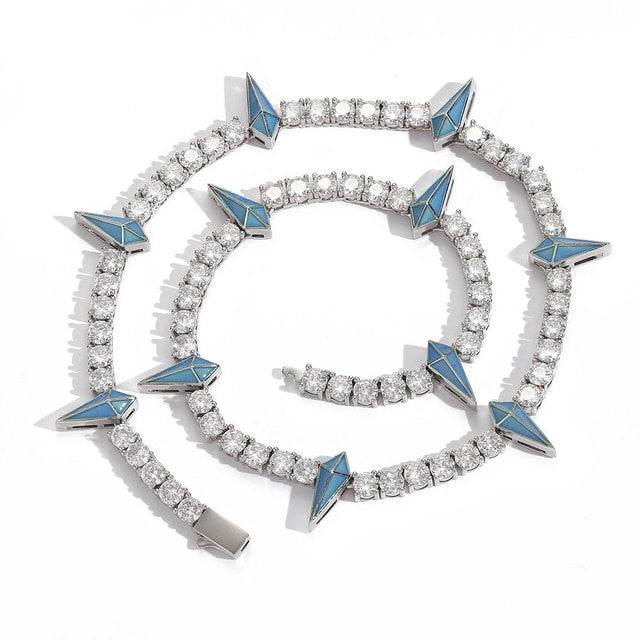Black Panther Crystal Spike Necklace.