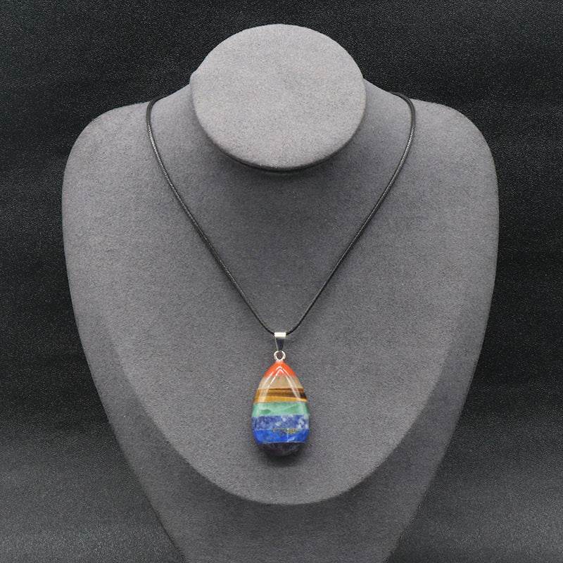 Natural Healing Crystals - Chakra Alignment Pendant.
