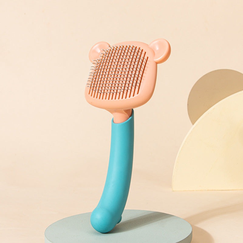 Beary Adorable Pet Comb - Push Button Easy Removal.