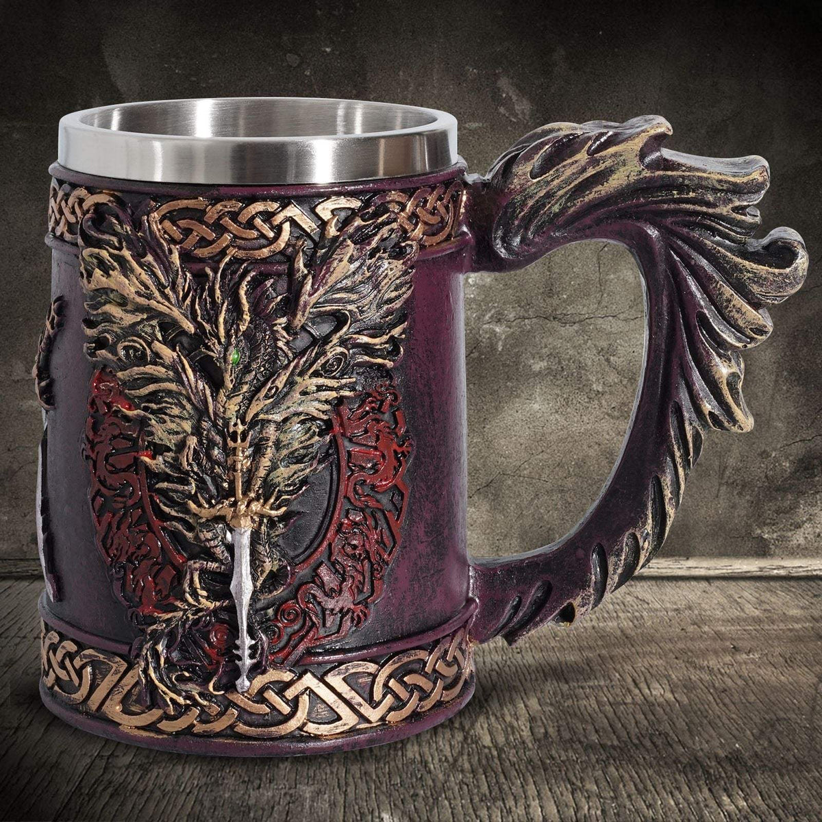 Viking Pirate Seafarer Stainless Steel Drinking Cup.