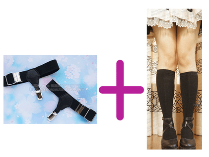 Agent Dark Girl Socks + Belt.