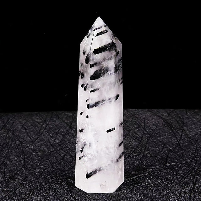 Natural Black Tourmaline Quartz - Realm of Wonders