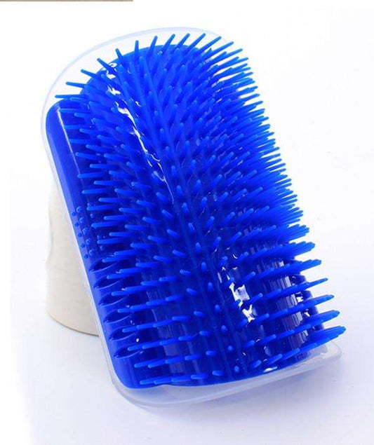 Cat Self Groomer Grooming Tool and Hair Removal Brush for Pets + Attracting Cat Nip.