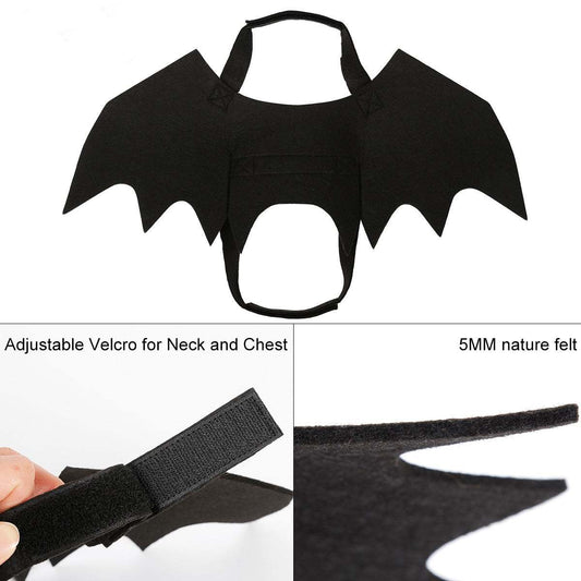 Pet Bat Wing Halloween Party Costumes Cat or Dog.