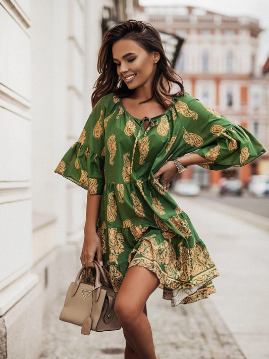 Elegant European Designer Dress.