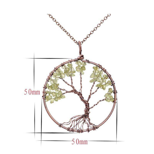 Tree of Life - Healing Crystal Necklace.