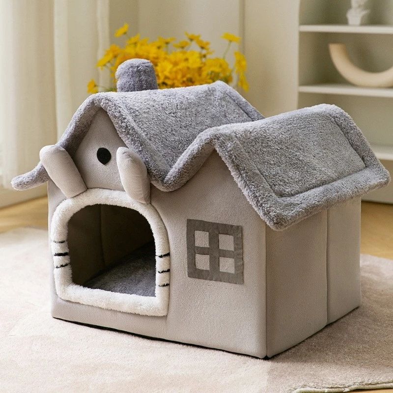 Luxury Double Top Detachable Pet House: A Cozy Retreat - Realm of Wonders