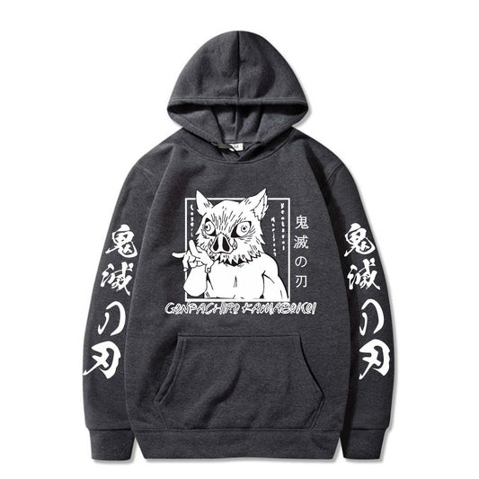 Shadowed Blade: Demon Slayer Chronicles Hoodie.