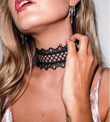 Gothic Multi-Layer Crystal Lace Choker - Variety