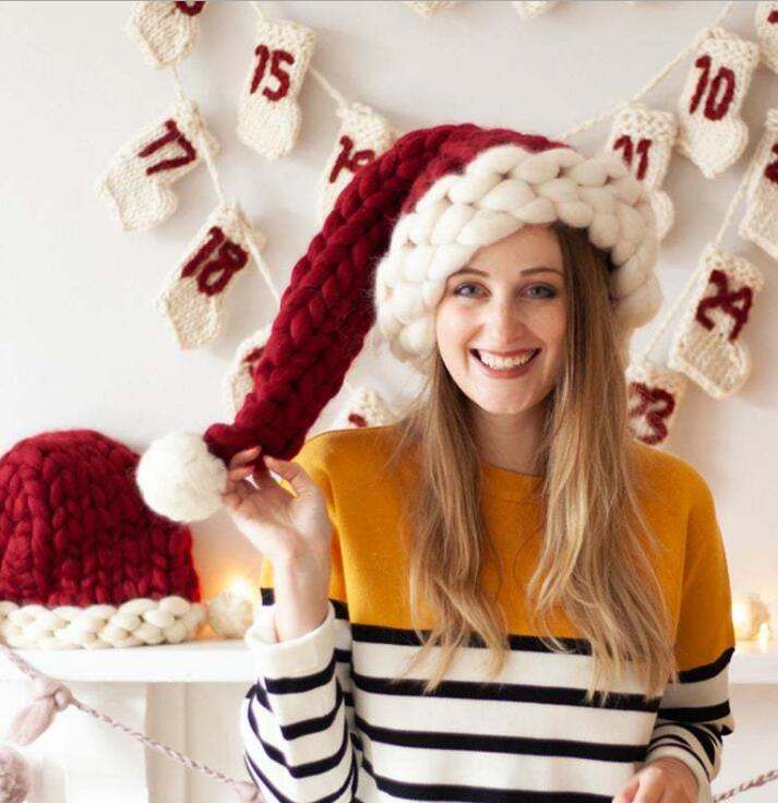 Santa's Little Yarn Secret: The Witty Christmas Knit Hat.