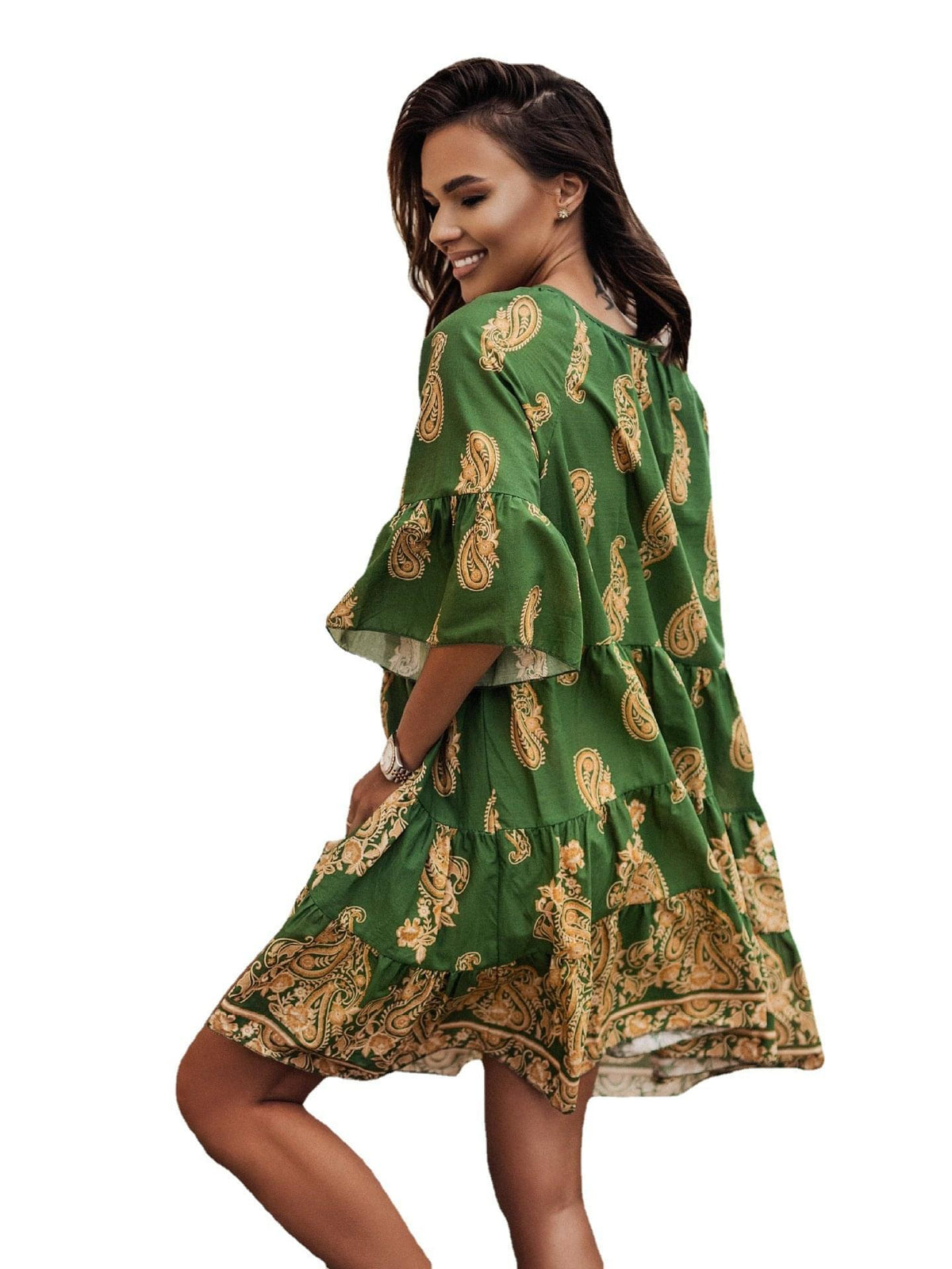 Elegant European Designer Dress.