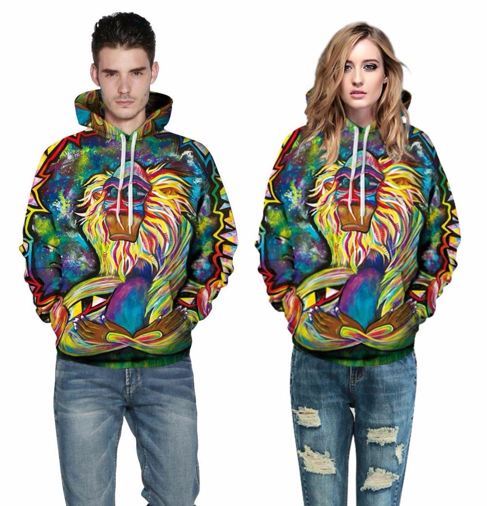 Meditating Rafiki Hoodie - Realm of Wonders
