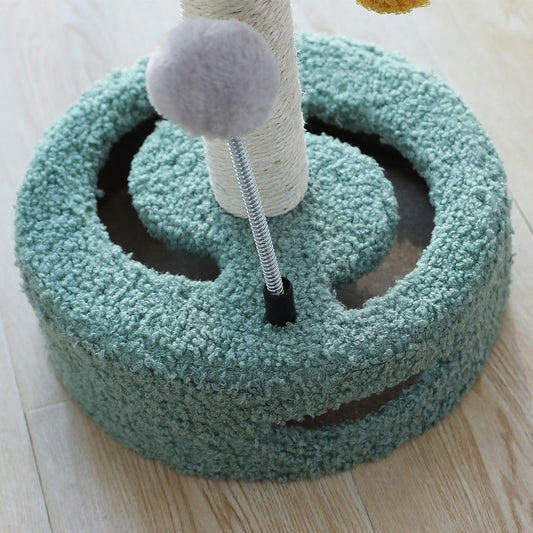 Multifunctional Cat Scratching Column Kitten Toy.