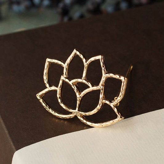 Lotus Bloom Hairpin Clip.