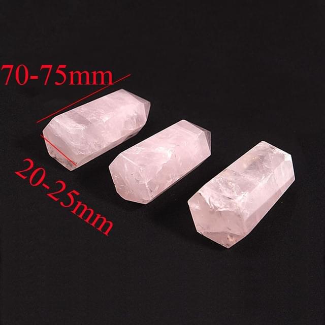 Large Pink Rose Quartz Point.
