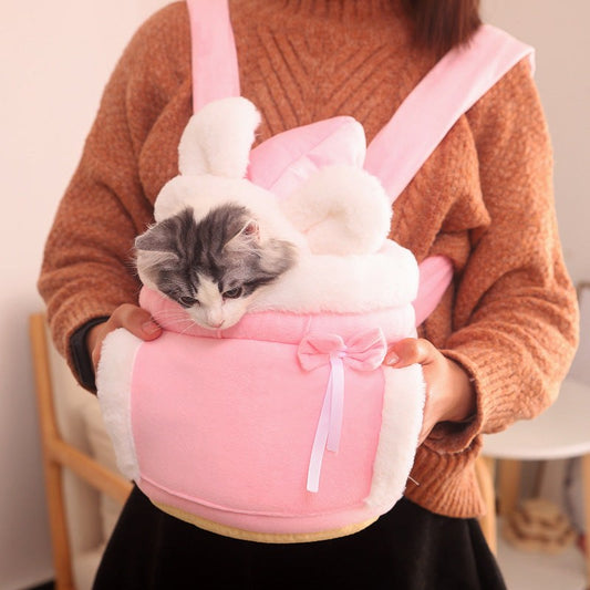 Warm & Wander Pet Carrier Backpack: Your Cat's Cozy Adventure Companion.