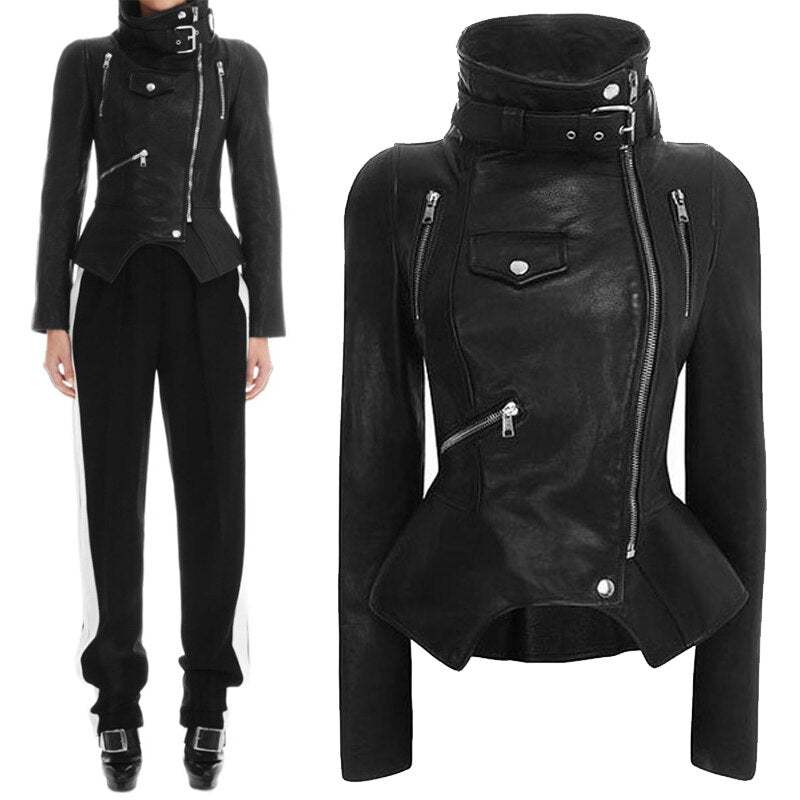Motorcycle Leather Gothic Jacket.