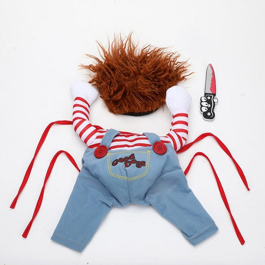 Dog Costume - Chucky Costume with Arms.