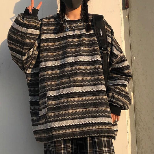 Women Oversize Knit Sweater.