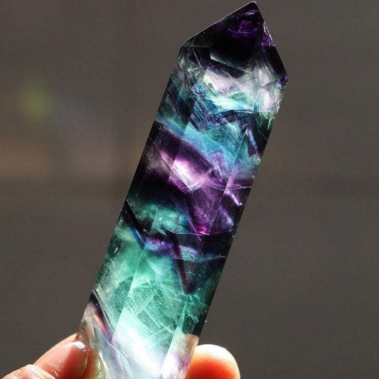 Natural Fluorite Crystal Point.